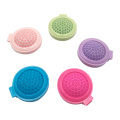 Portable Travel Folding Round Pop-up Hair Brush with Mirror